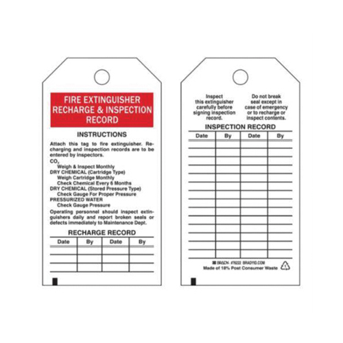 &eacute;tiquettes de rapport d'inspection, Polyester, 3" la x 5-3/4" h, Anglais Nassau Supply