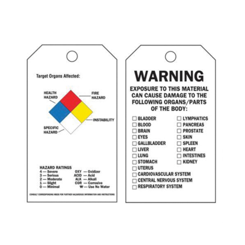 &eacute;tiquettes auto-plastifiantes du droit &agrave; l'information, Polyester, 3" la x 5-3/4" h, Anglais Nassau Supply