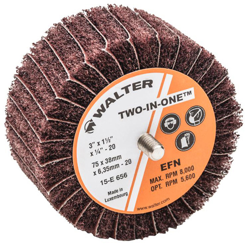 Meule &agrave; lamelles abrasives Two-In-One Nassau Supply