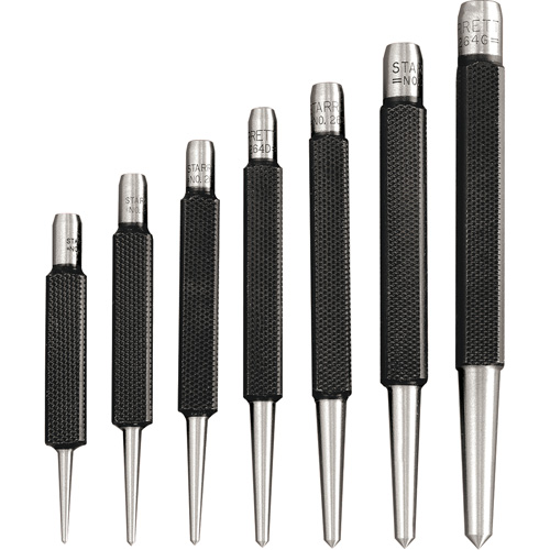 Ensemble de 7 pointeaux &agrave; centrer &agrave; tige carr&eacute;e Nassau Supply