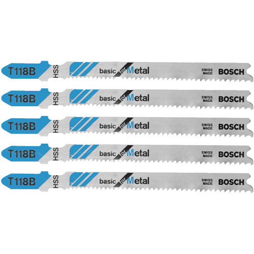 Jig Saw Blades Basic for Metal, High Speed Steel, T-Shank, 3-5/8" L Nassau Supply