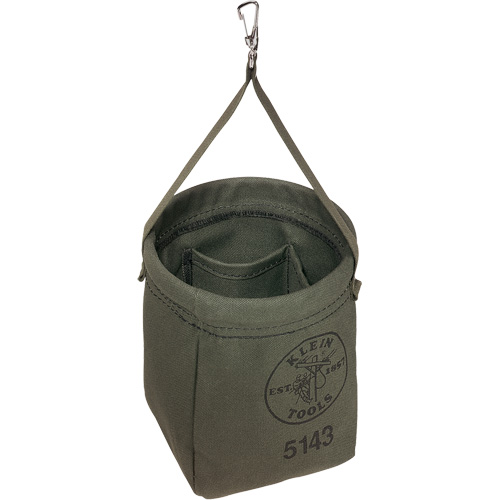 Sac &agrave; fond conique, 8" h, Toile, Gris Nassau Supply