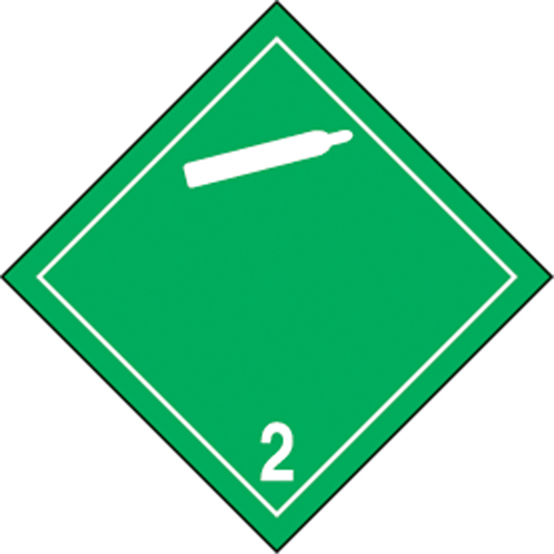 &eacute;tiquettes d'exp&eacute;dition TMD, Classe 2,2, Gaz ininflammables & non-toxiques, Papier Nassau Supply