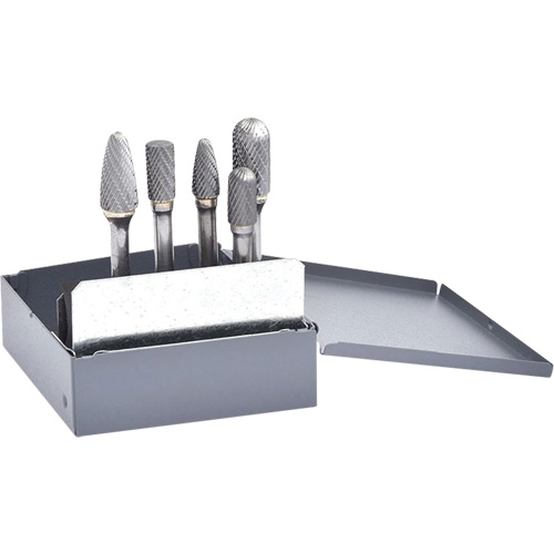 Double Cut Carbide Burr Set, 5 Pieces Nassau Supply