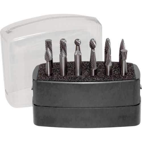Double Cut Rotary Burr Set, 12 Pieces Nassau Supply