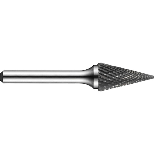 Double-Cut Rotary Burr, SM-50, 1/4" Dia., 1/4" Shank, 1/2" Depth of Cut Nassau Supply