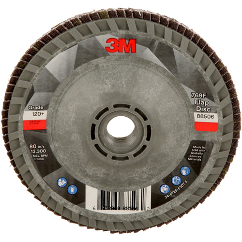 769F Quick Change Flap Disc, 4-1/2" x 5/8"-11, Type 29, 120+ Grit, Ceramic Nassau Supply
