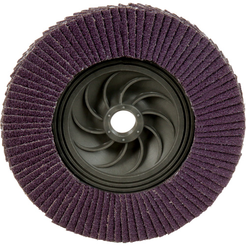 Disque &agrave; lamelles &agrave; changement rapide 769F, 5" x 5/8"-11, Type 27, Grain 60+, C&eacute;ramique Nassau Supply