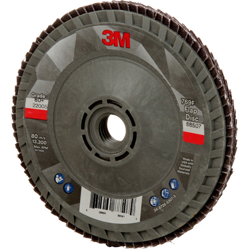 769F Quick Change Flap Disc, 4-1/2" x 5/8"-11, Type 29, 80+ Grit, Ceramic Nassau Supply