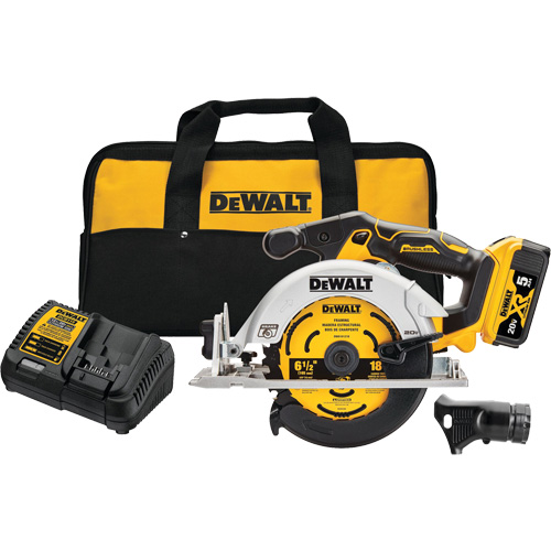 Max* Brushless Cordless Circular Saw Kit, 6-1/2", 20 V Nassau Supply