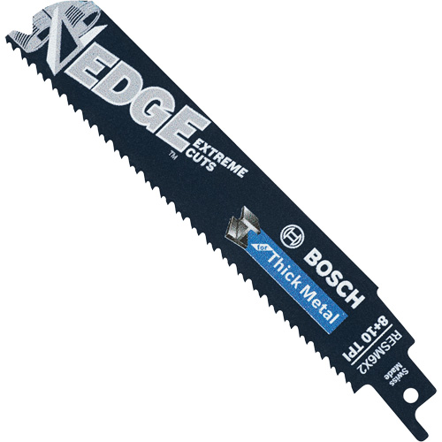 Lames de scie alternative Edge, Bim&eacute;tal, 8/10 Dents par pouce, 6" lo Nassau Supply