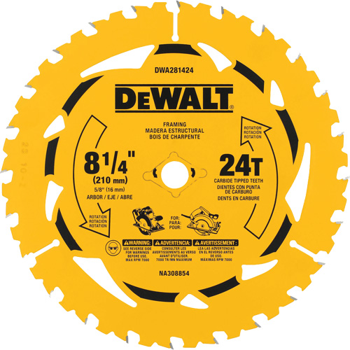 Ripping Circular Saw Blade, 8-1/4", 40 Teeth, Wood Use Nassau Supply