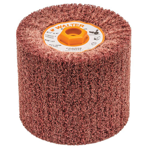 Tambour de conditionnement de surface Blendex, 4-1/2" dia. x 4" la, 5/8"-11 Arbre, Grain Cors&eacute; Nassau Supply