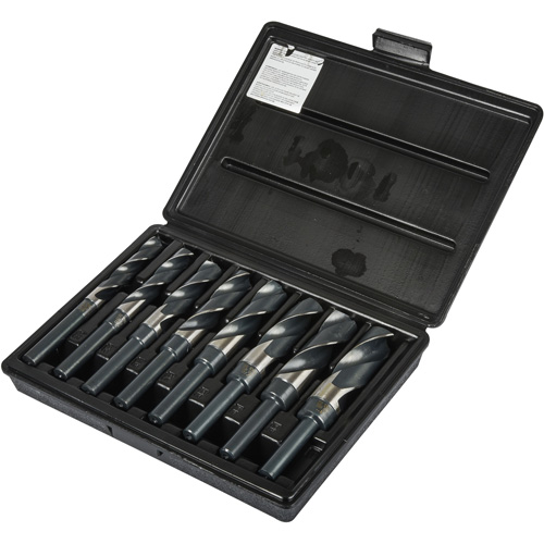 Jeu de forets &agrave; queue courte, 8 morceaux, Acier rapide Nassau Supply