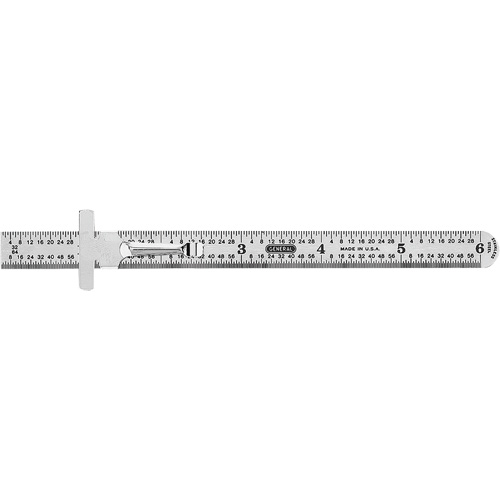 Industrial Precision Flexible Ruler, 6" L, Steel Nassau Supply
