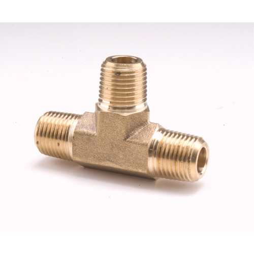 Male Pipe Tees, Brass, 1/8" Nassau Supply