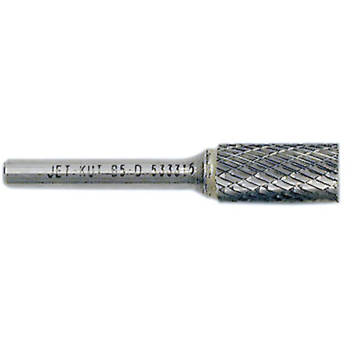 Fraise cylindrique JET-KUT avec coupe en bout, 3/8" Dia., 1/4" Tige, 3/4" Prof. de la coupe Nassau Supply