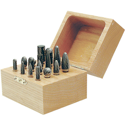 Jeu de fraises au carbure CBK-16 dans un coffret en bois, 16 morcea Nassau Supply