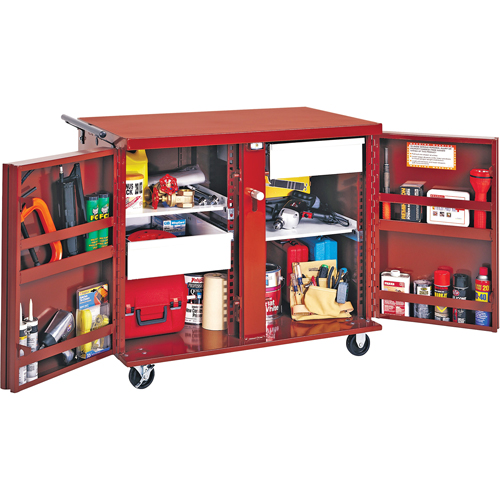 Rolling Work Bench, 43-7/8" W x 38-1/2" H x 26-7/8" D, 21.7 Cubic Feet Capacity Nassau Supply