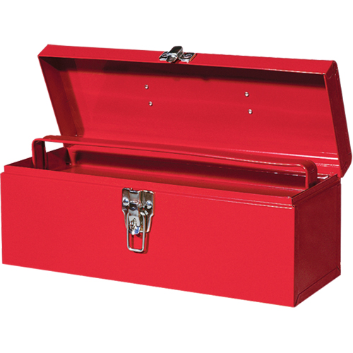 ATB100 Portable Tool Box with Metal Tool Tray, 6" D x 16" W x 6-1/2" H, Red Nassau Supply