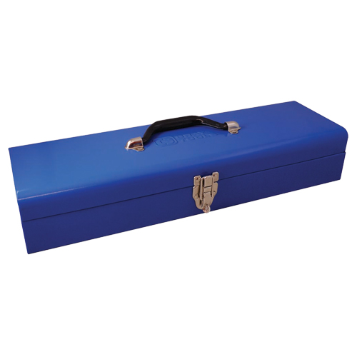 Low Profile Utility Tool Box, 20" D x 6-1/4" W x 5" H, Blue Nassau Supply