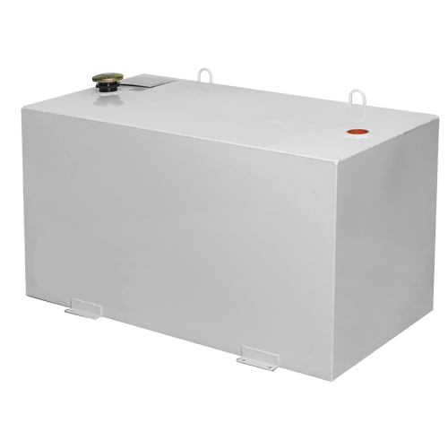 Steel Fuel Transfer Tank, Steel, 100 Gal. Capacity, White Nassau Supply