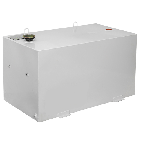 Steel Fuel Transfer Tank, Steel, 100 Gal. Capacity, White Nassau Supply