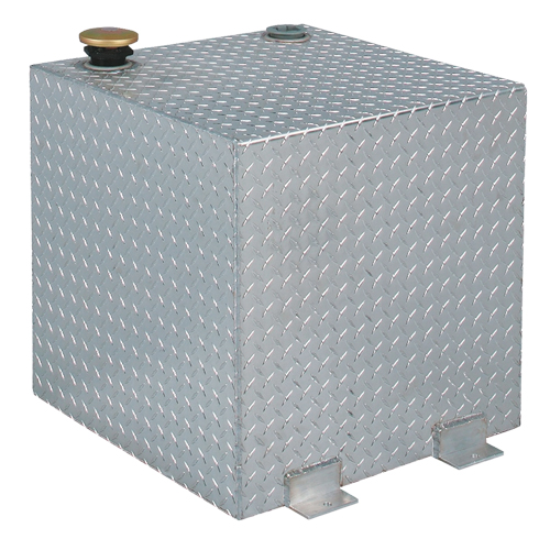 R&eacute;servoir de transfert pour carburant en aluminium, Aluminium, Capacit&eacute; 50 gal., Argent Nassau Supply