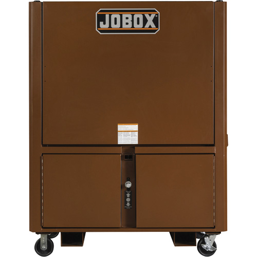 Field Office Jobsite Box, 33" W x 63" D x 80" H, Steel, Red Nassau Supply