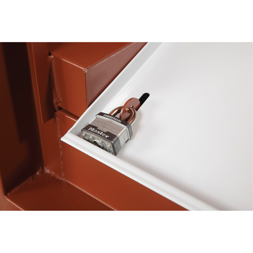 Field Office Jobsite Box, 33" W x 63" D x 80" H, Steel, Red Nassau Supply