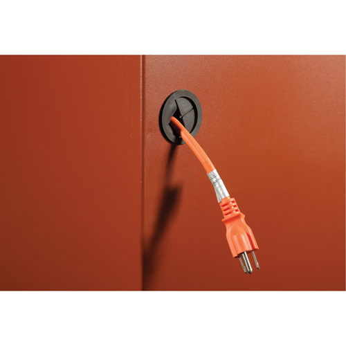 Field Office Jobsite Box, 33" W x 63" D x 80" H, Steel, Red Nassau Supply