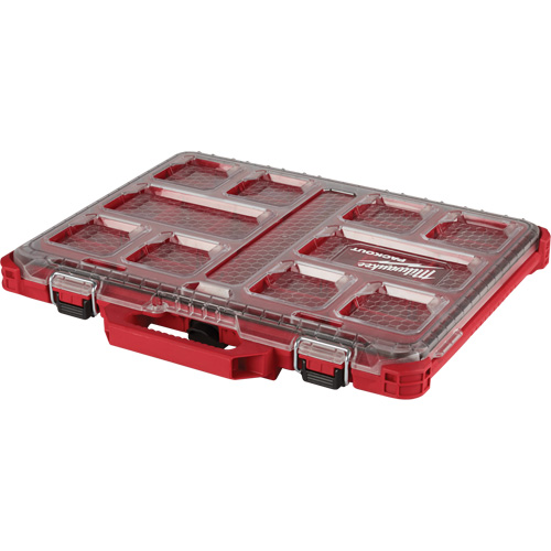 Organisateur profil&eacute; Packout, 19-3/4" x 16-2/5" x 2-1/2", Noir/Rouge Nassau Supply