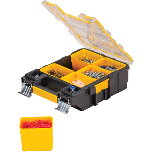 Mid-Size Pro Organizer, 4-1/2" W x 10-1/4" D x 13-3/5" H, Black/Yellow Nassau Supply