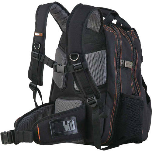 Arsenal&reg; 5843 Tool Backpack, 13-1/2" L x 8-1/2" W, Black, Polyester Nassau Supply