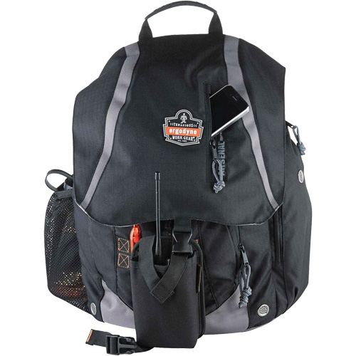 Sac &agrave; dos pour outils 5143 Arsenal, 15" lo x 8" la, Noir, Polyester Nassau Supply