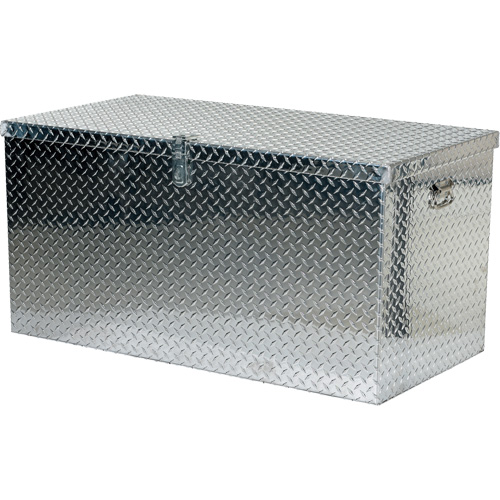 Boîte &agrave; outils portative en t&ocirc;le larm&eacute;e d'aluminium, 25-1/16" P x 49-1/4" la x 24" h, Argent Nassau Supply