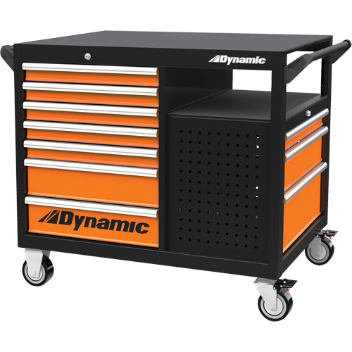 industrial Cart, 2 Tiers, 45" x 40" x 28-3/4" Nassau Supply