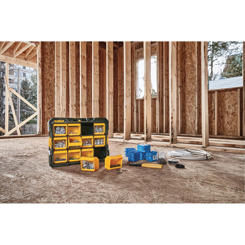 Organisateur Flip-Bin, 3-7/8" la x 17-3/4" p x 13-7/8" h, Noir/Jaune Nassau Supply