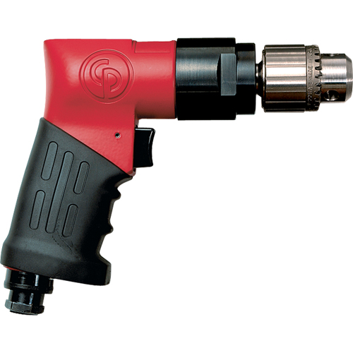 Perceuses non r&eacute;versibles, 21 pi³/min, 1/4" NPTF, 89 dBA, 3/8" mandrin, Avec cl&eacute; Nassau Supply