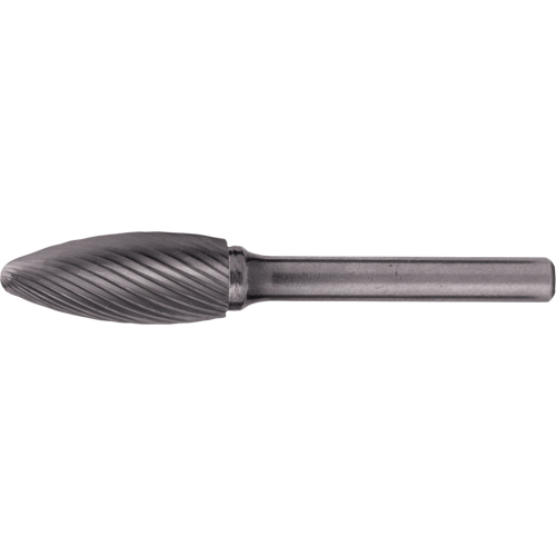 CLEVELAND Solid Carbide Burrs - Flame Shaped, 1/8" Shank Nassau Supply