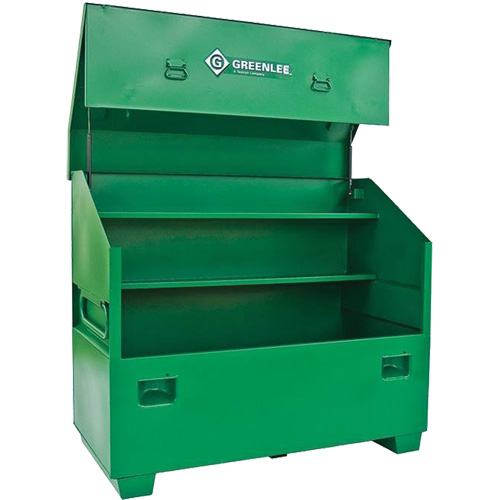 Coffre de chantier, 60" la x 30" p x 48" h, Vert Nassau Supply