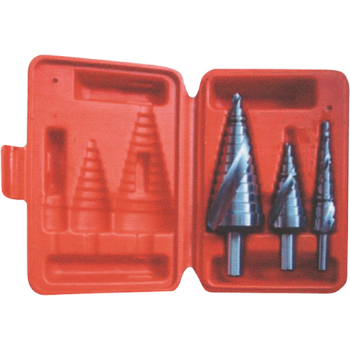 Jeu de forets &eacute;tag&eacute;s, 3 morceaux, Acier rapide Nassau Supply