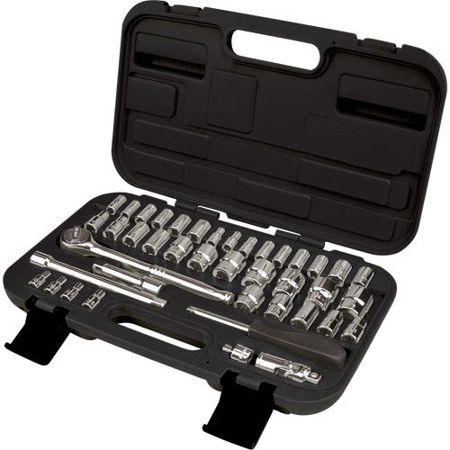 Jeux de douilles SAE/m&eacute;triques 1/4" et 3/8", 41 Mcx Nassau Supply