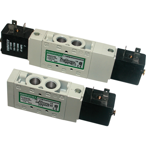 &eacute;lectrovannes pilotes &agrave; 5 voies 2 positions et 4 voies, Tuyau de 1/8", 150 psi Nassau Supply