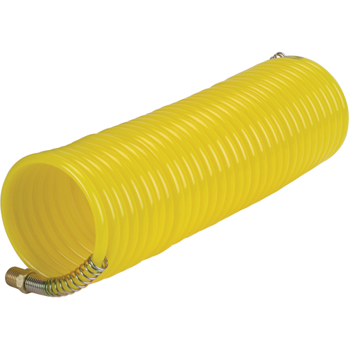 Tuyaux pneumatiques en nylon spiral&eacute; a/raccords, Air, 1/4" DI x 25' lo, Nylon, 200 psi &agrave; 23°C Nassau Supply