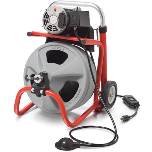 K-400 Drain Cleaning Machine with C-31 IW Cable, Electric, 3/8" Nassau Supply