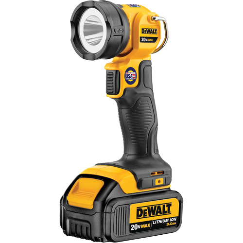 Lampe de travail Max, DEL, 110 lumens, 11 hres de fonctionnement, Bloc-pile Rechargeable, Plastique Nassau Supply