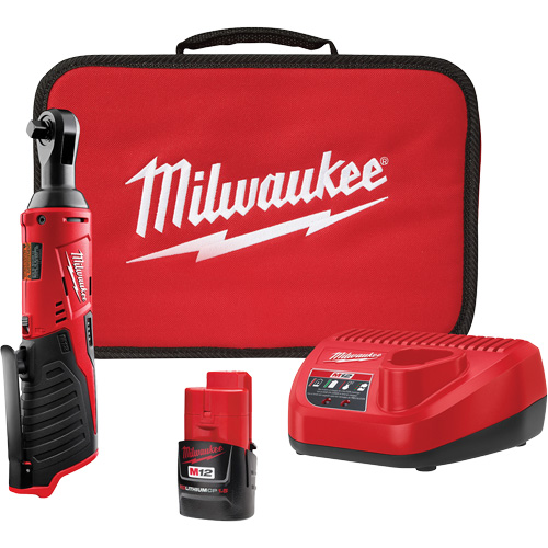 Trousse de cl&eacute; &agrave; cliquet sans fil M12, 12 V, Prise de 3/8" Nassau Supply