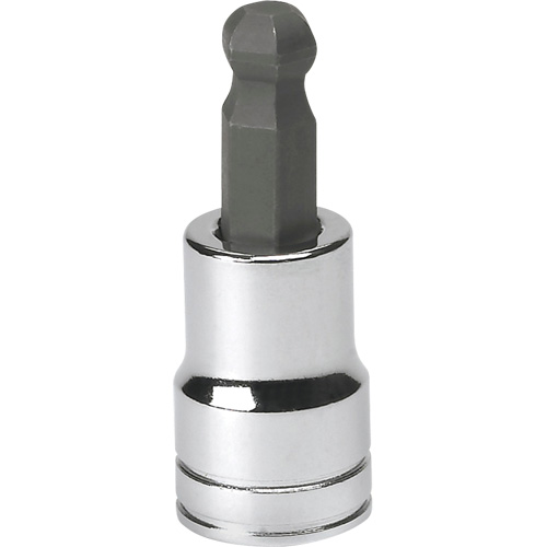 SAE Bit Socket, Hex Ball, 3/8" x 1.968" L, 3/8" Drive Nassau Supply