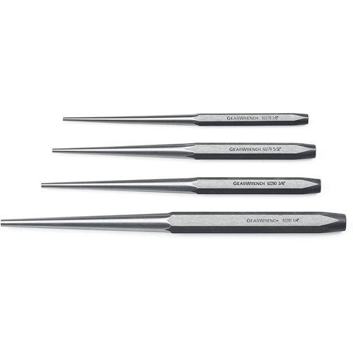 Long Taper Punch Set, 4 Pieces Nassau Supply